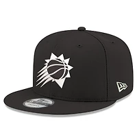 Men's New Era  Black Phoenix Suns Team 9FIFTY Snapback Hat