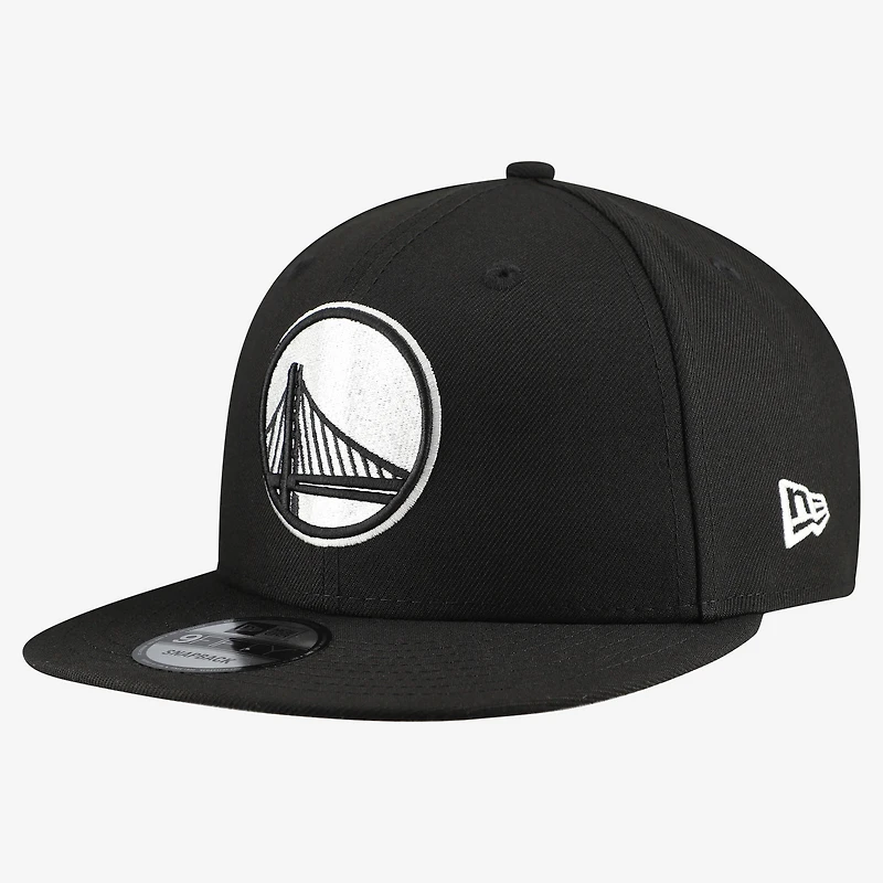 Men's New Era  Black Golden State Warriors Team 9FIFTY Snapback Hat