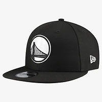 Men's New Era  Black Golden State Warriors Team 9FIFTY Snapback Hat