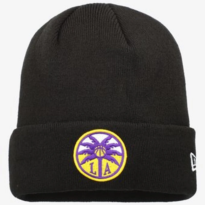 Men's New Era Black Los Angeles Sparks Cuffed Knit Hat
