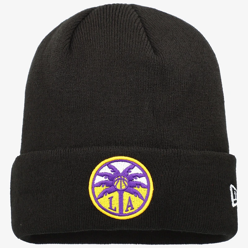Men's New Era Black Los Angeles Sparks Cuffed Knit Hat