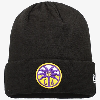 Men's New Era Black Los Angeles Sparks Cuffed Knit Hat