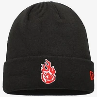 Men's New Era Black Portland Fire Cuffed Knit Hat