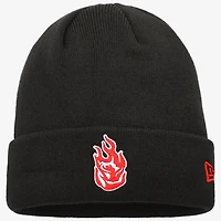 Men's New Era Black Portland Fire Cuffed Knit Hat