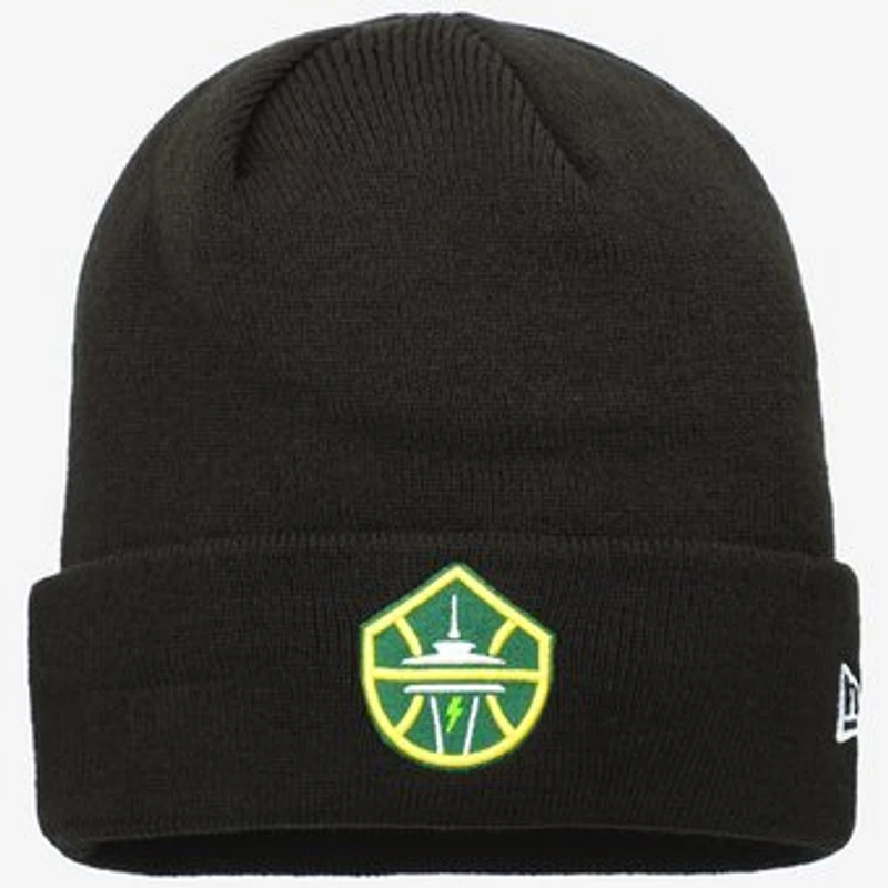 Men's New Era Black Seattle Storm Cuffed Knit Hat