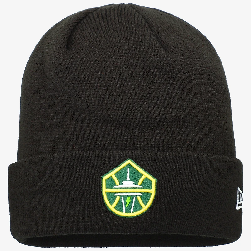 Men's New Era Black Seattle Storm Cuffed Knit Hat