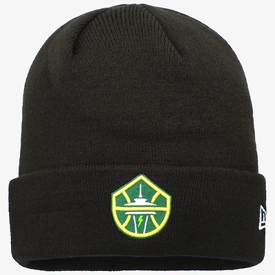 Men's New Era Black Seattle Storm Cuffed Knit Hat