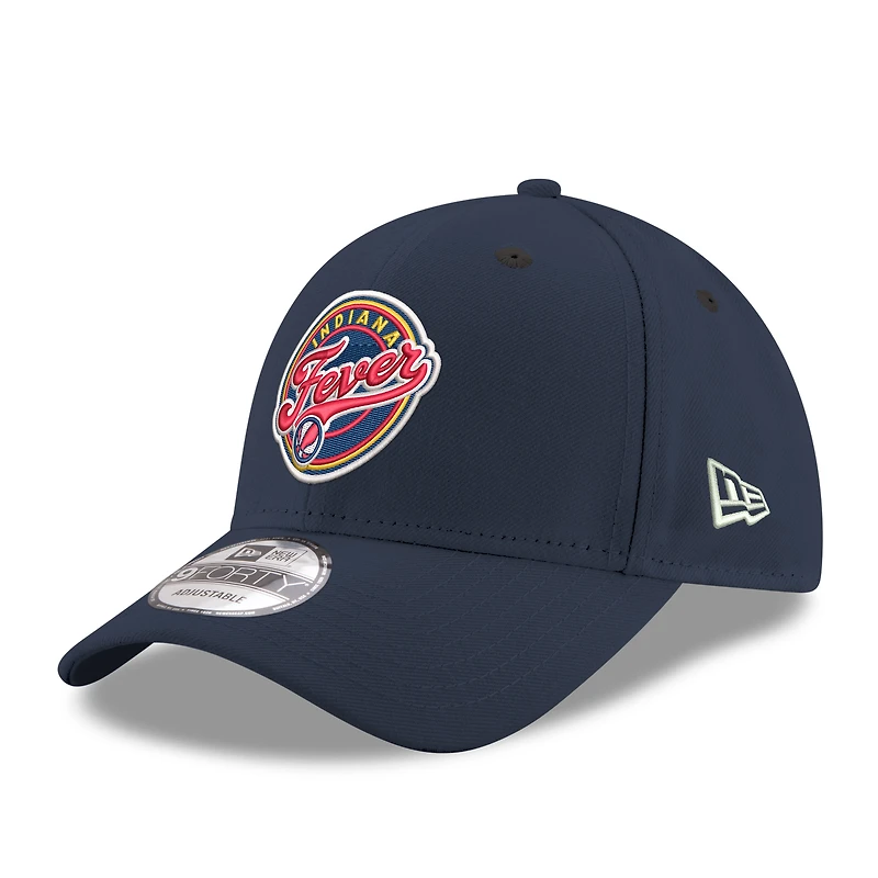 Men's New Era Navy Indiana Fever Team 9FORTY Adjustable Hat