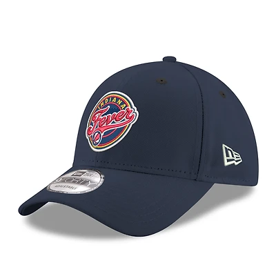 Men's New Era Navy Indiana Fever Team 9FORTY Adjustable Hat