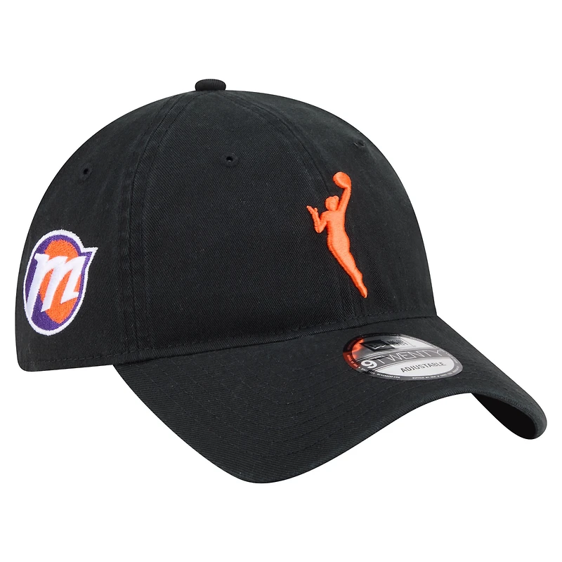 Men's New Era Black Phoenix Mercury Logowoman 9TWENTY Adjustable Hat