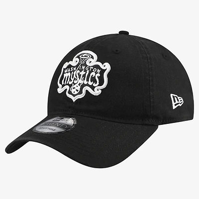 Men's New Era Black Washington Mystics Black & White 9TWENTY Adjustable Hat