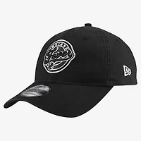 Men's New Era Black Indiana Fever Black & White 9TWENTY Adjustable Hat