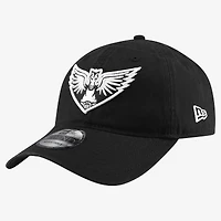 Men's New Era Black Dallas Wings Black & White 9TWENTY Adjustable Hat