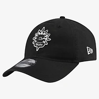Men's New Era Black Connecticut Sun Black & White 9TWENTY Adjustable Hat