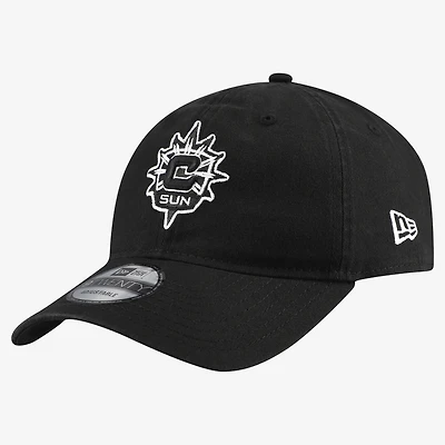 Men's New Era Black Connecticut Sun Black & White 9TWENTY Adjustable Hat