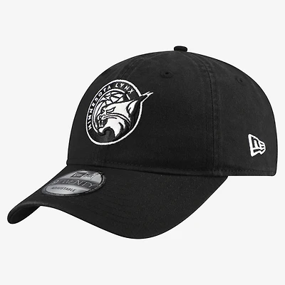 Men's New Era Black Minnesota Lynx Black & White 9TWENTY Adjustable Hat