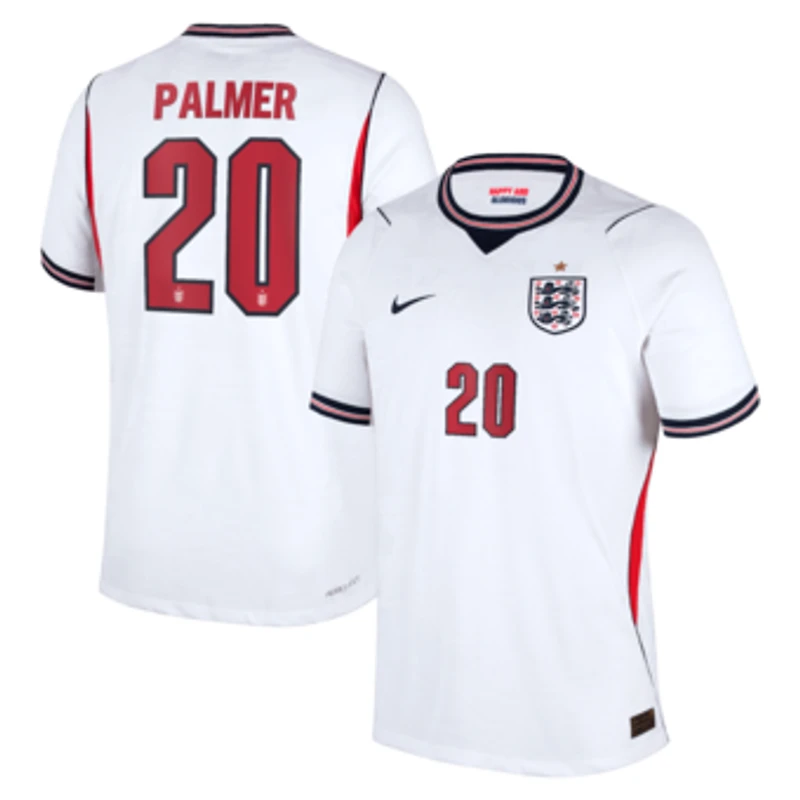 Men's Nike Cole Palmer White England National Team 2026 Home Match Authentic Jersey