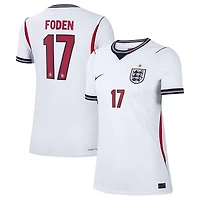Women's Nike Phil Foden White England National Team 2026 Home Match Authentic Jersey