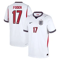 Youth Nike Phil Foden White England National Team 2026 Home Match Authentic Jersey