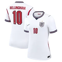 Women's Nike Jude Bellingham White England National Team 2026 Home Stadium Replica Jersey