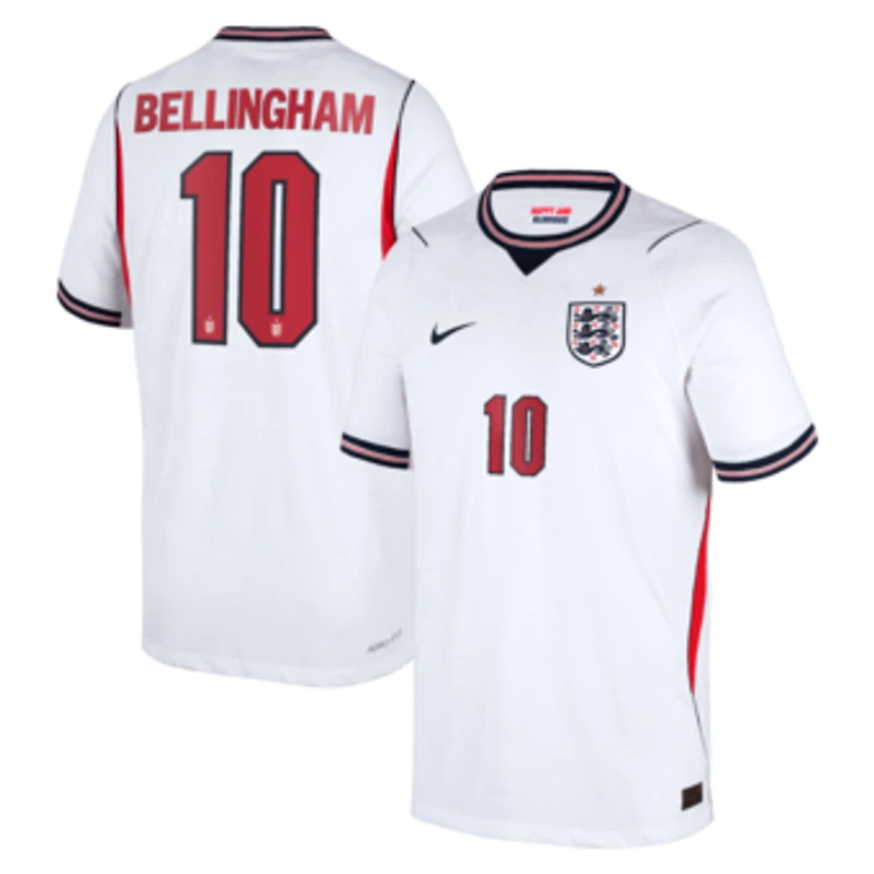Youth Nike Jude Bellingham White England National Team 2026 Home Match Authentic Jersey