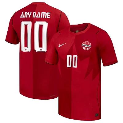Men's Nike Red Canada Soccer 2026 Home Match Authentic Custom Jersey