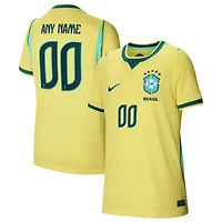 Youth Nike  Yellow Brazil National Team 2026 Home Stadium Replica Custom Jersey