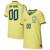 Youth Nike  Yellow Brazil National Team 2026 Home Stadium Replica Custom Jersey