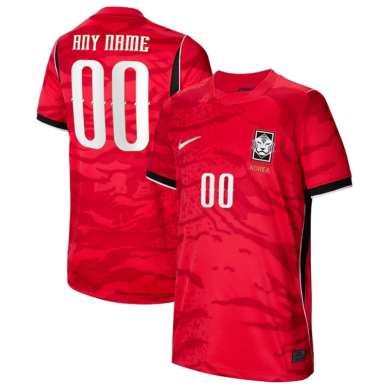 Youth Nike Red South Korea National Team 2026 Home Stadium Replica Custom Jersey