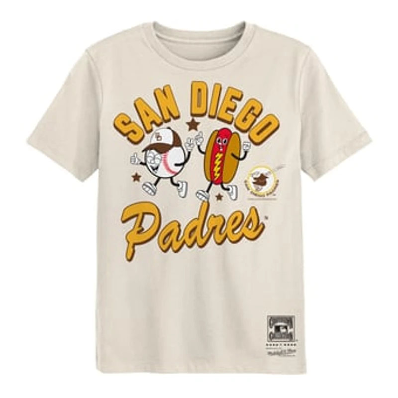Preschool Mitchell & Ness  Natural San Diego Padres Snack T-Shirt