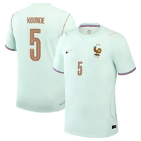 Men's Nike Jules Koundé Green France National Team 2026 Away Match Authentic Jersey
