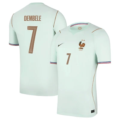 Men's Nike Ousmane Dembélé Green France National Team 2026 Away Stadium Replica Jersey
