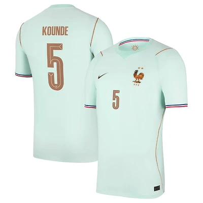 Men's Nike Jules Koundé Green France National Team 2026 Away Stadium Replica Jersey