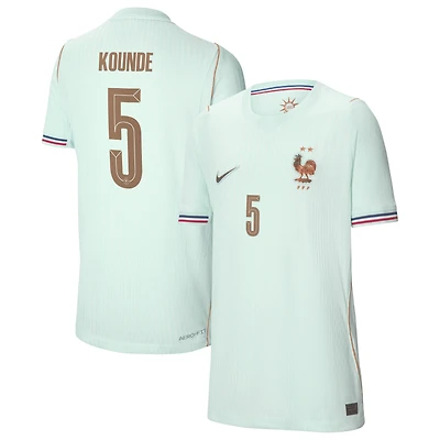 Youth Nike Jules Koundé Green France National Team 2026 Away Match Authentic Jersey