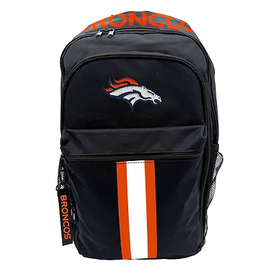 Pegasus Denver Broncos Triple Stripe Wordmark Backpack w/Keychain