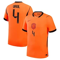 Men's Nike Virgil van Dijk Orange Netherlands National Team 2026 Home Match Authentic Jersey