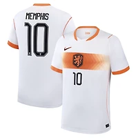 Men's Nike Memphis Depay White Netherlands National Team 2026 Away Stadium Replica Jersey