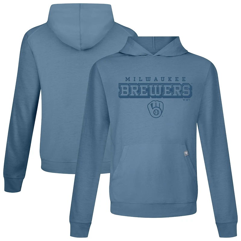 Men's Levelwear Blue Milwaukee Brewers Relay Hoodie