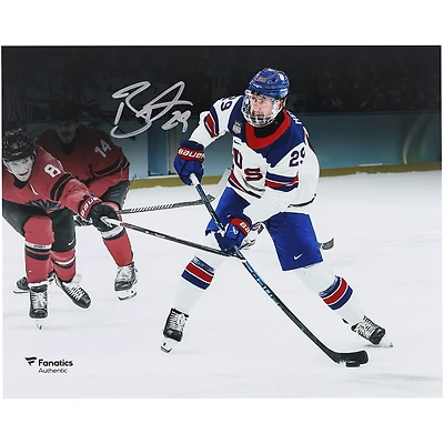 Brock Nelson Team USA Autographed 8" x 10" 2026 Winter Olympics Gold Medal Winner Photograph