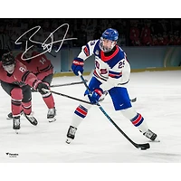 Brock Nelson Team USA Autographed 16" x 20" 2026 Winter Olympics Gold Medal Winner Photograph