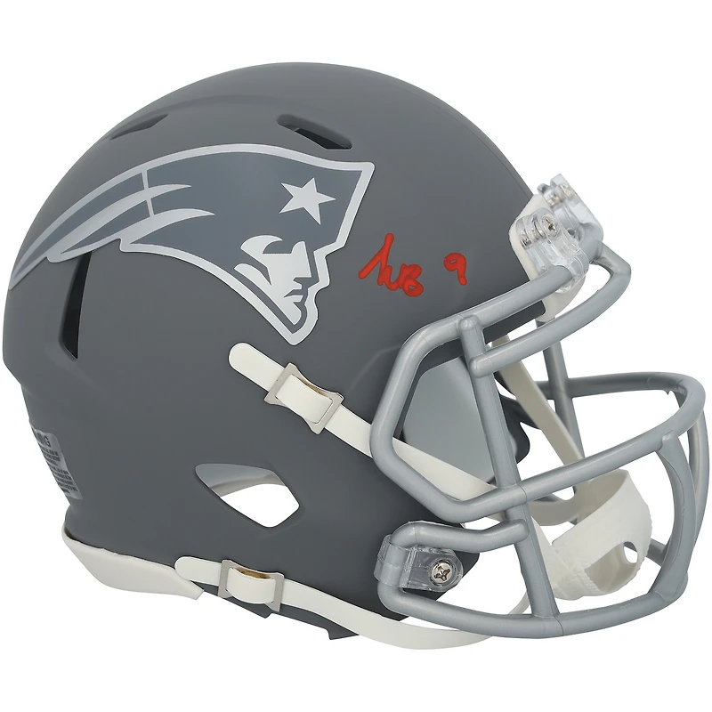 Kayshon Boutte New England Patriots Autographed Riddell Slate Speed Mini Helmet