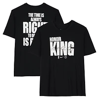 Joel Embiid Philadelphia 76ers Player-Worn Black "MLK" Nike T-Shirt from the 2025-26 NBA Season - Size 2XLT