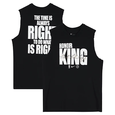 Philadelphia 76ers Team-Issued Black "MLK" Sleeveless Shirt from the 2025-26 NBA Season - Size LT