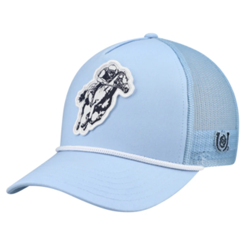 Men's Vineyard Vines  Light Blue Kentucky Derby Racing Graphic Trucker Adjustable Hat