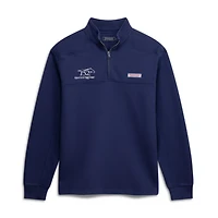 Men's Vineyard Vines  Navy 152nd Kentucky Derby Surf Terry Quarter-Zip Shep Shirt