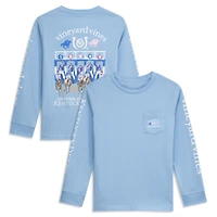 Preschool Vineyard Vines  Light Blue 152nd Kentucky Derby And They're Off Long Sleeve Pocket T-Shirt