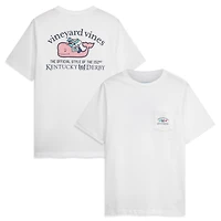 Youth Vineyard Vines  White 152nd Kentucky Derby Whale & Jockey Pocket T-Shirt