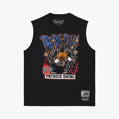 Men's Mitchell & Ness Patrick Ewing Black New York Knicks Best in Class Tank Top
