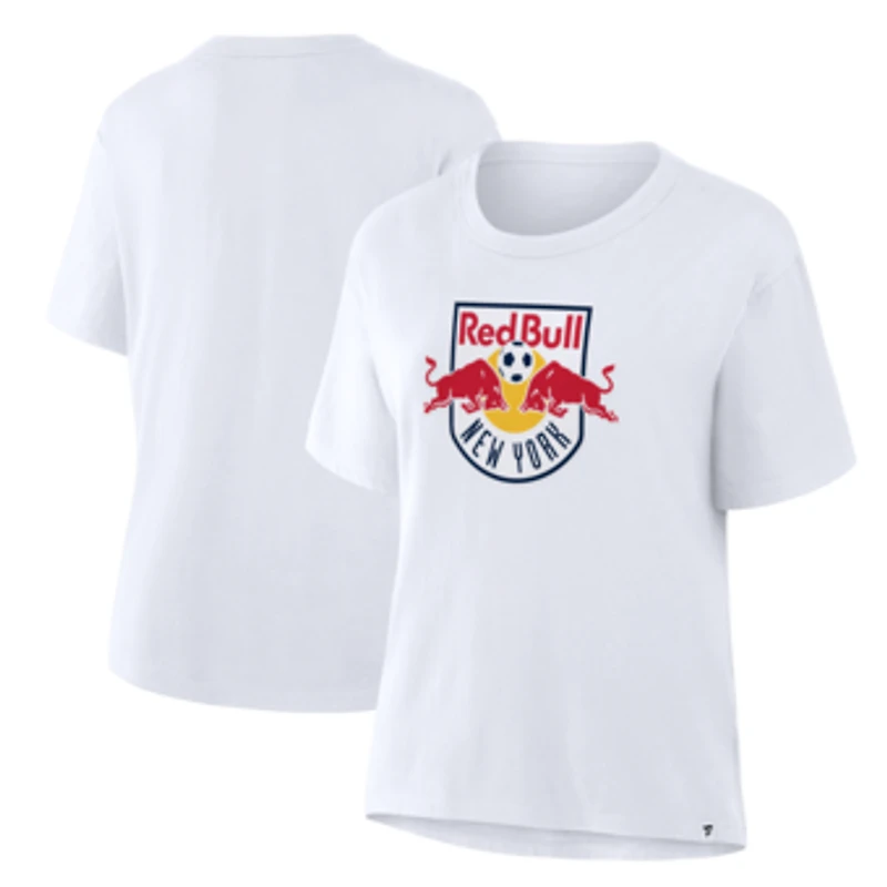 Women's  White New York Red Bulls Essential T-Shirt