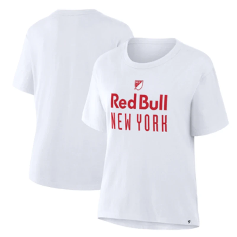 Women's  White New York Red Bulls Club T-Shirt